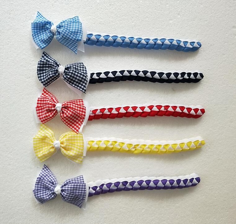 Girl Women Synthetic Hair Bun Wraps Bows Clips Ponytail Holder