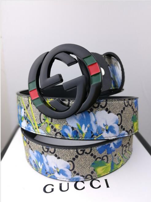 gucci flower belt mens