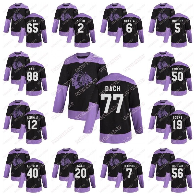 chicago blackhawks cancer jersey
