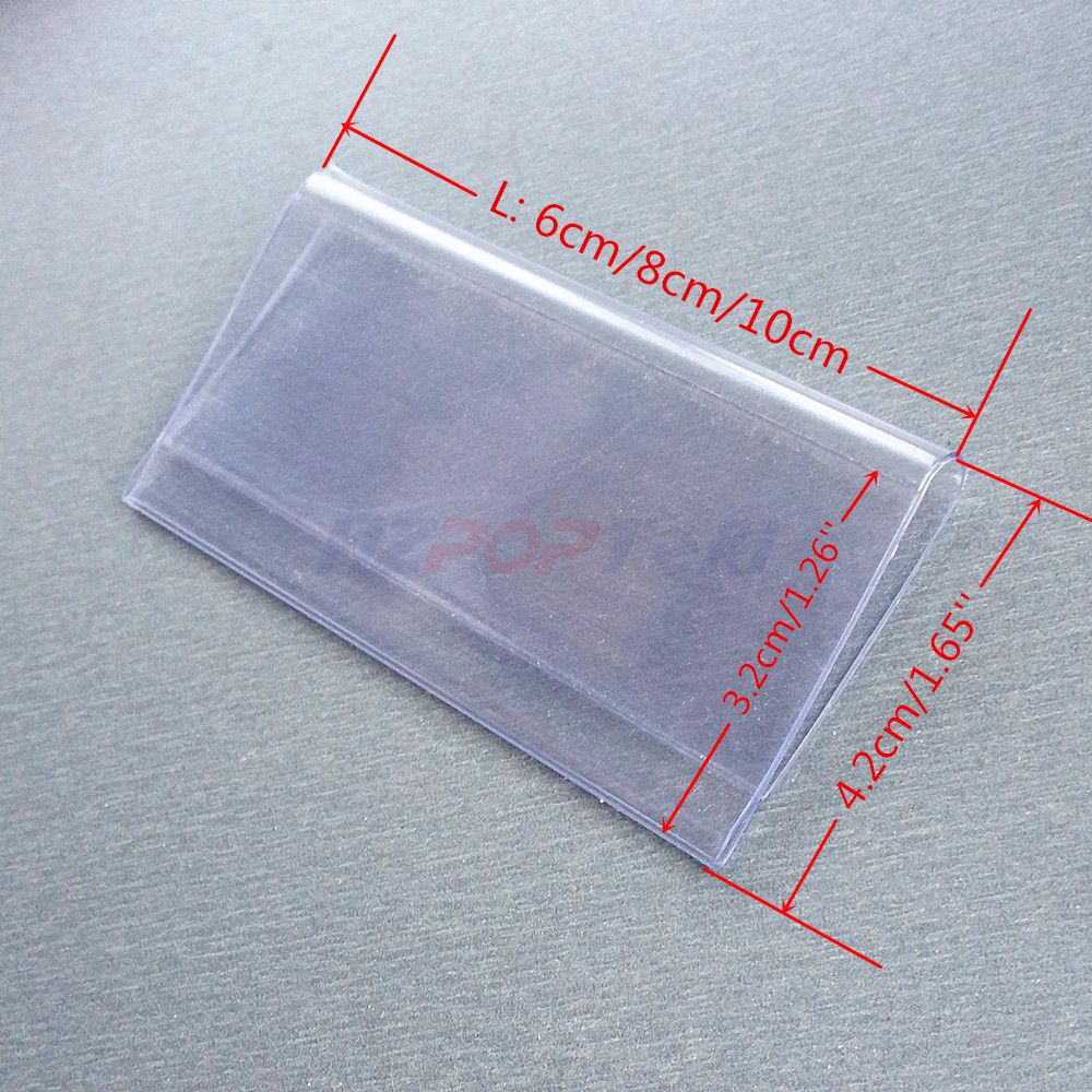 satin al 10 8 6 cm x 4 5 cm temizle plastik pvc fiyat etiketi burcu etiket supermarket magaza icin ekran klip tutucu ahsap cam raf uydurma 50 adet