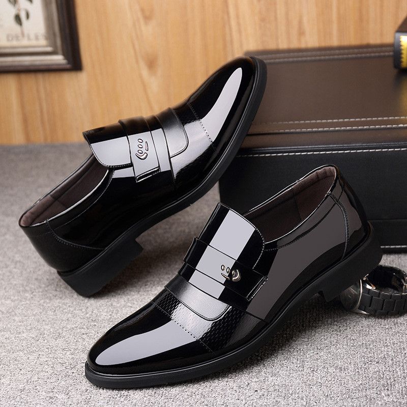 Italian Formal Shoes Men Patent Leather Dress Shoes Mens Business ...