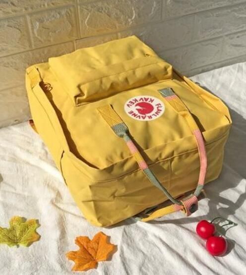 fjallraven yellow bag