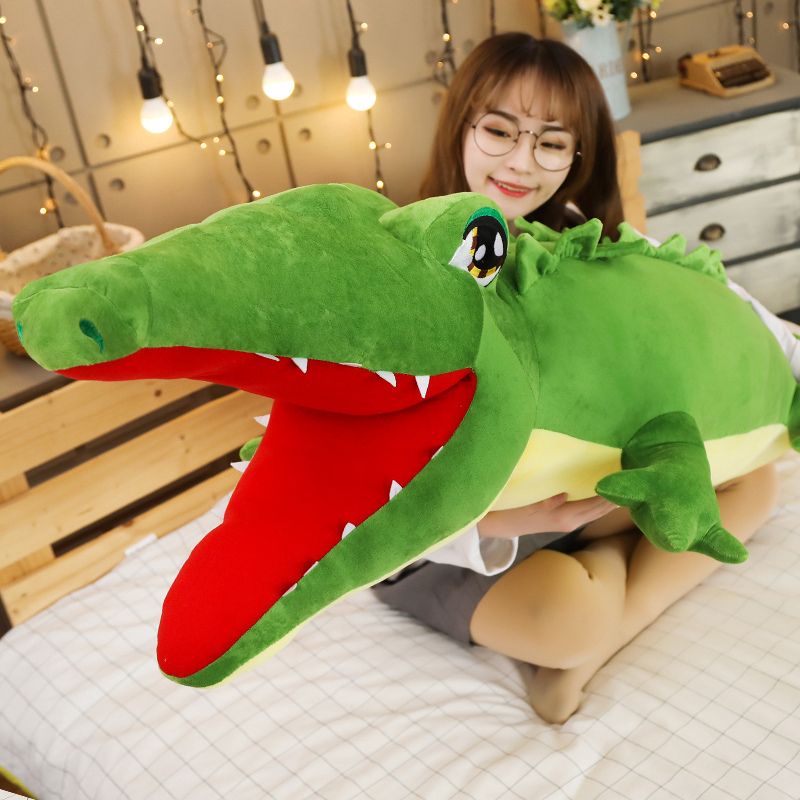 24" Kid Soft Toys Plush Large Crocodile Stuffed Animals Cute Pillow Best Gift UK