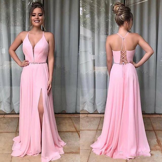 Vestidos de graduación con escote en V con escote en V con cuello en V profundo Vestidos de graduación con escote en V con escote en V con cuello en V profundo