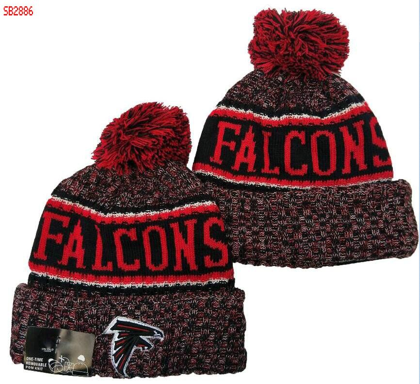 falcons beanie with pom