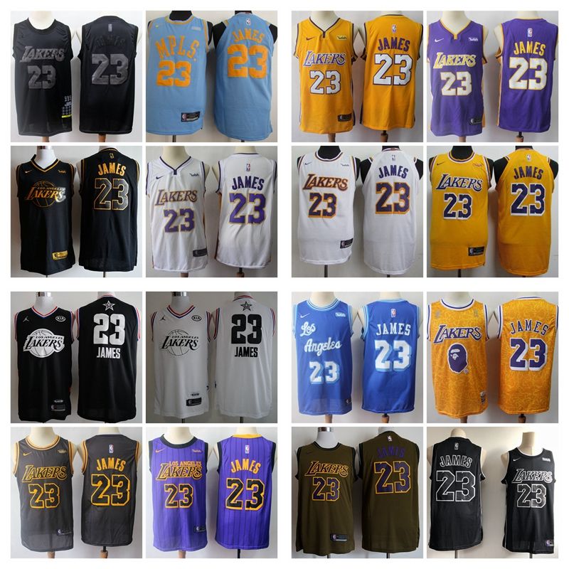 Lakers Basketball Jersey Stitched 