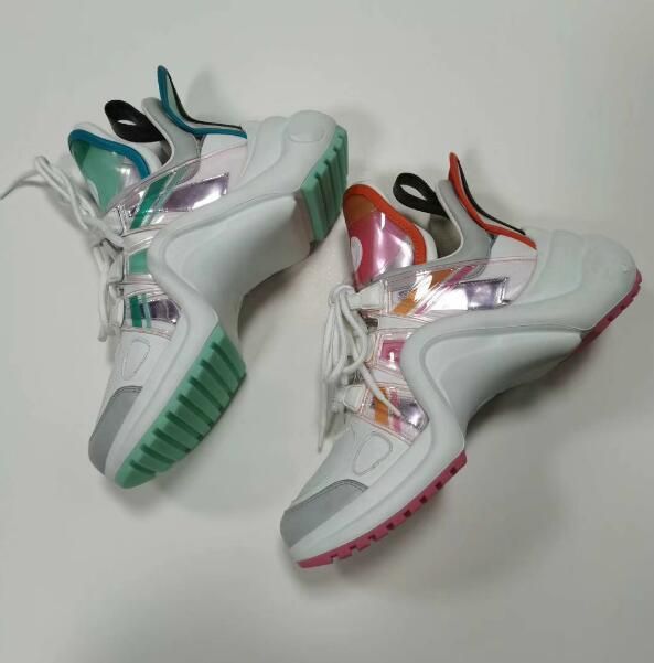 silver color sneakers