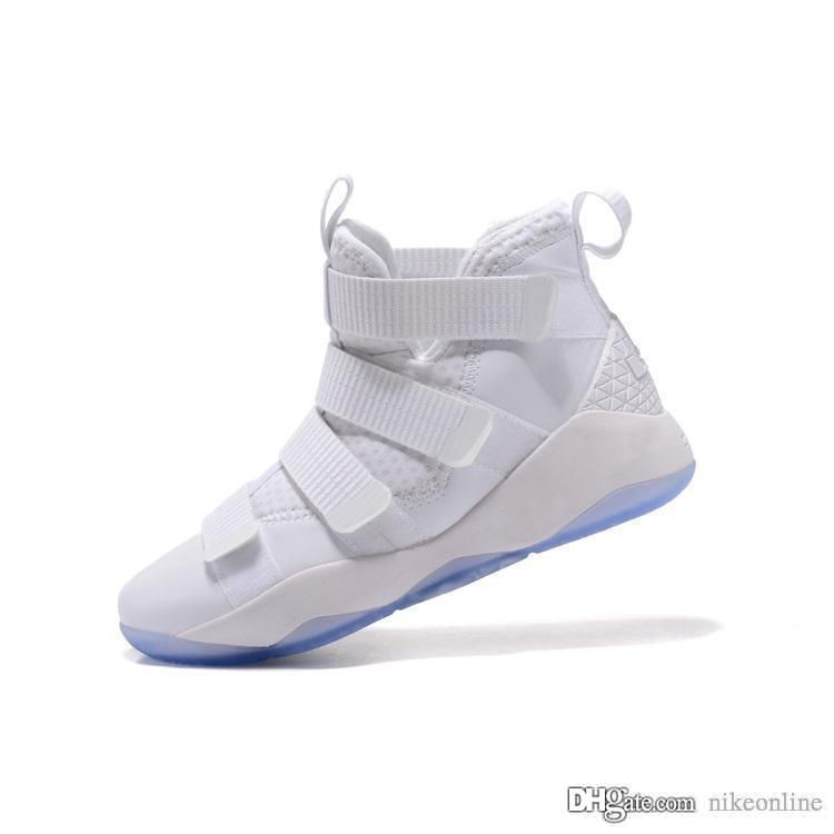 lebron soldier 11 triple white