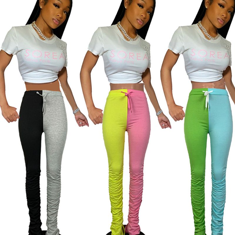 women's stacked sweatpants