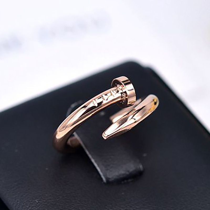 Hot Selling Plain Gold Anillo Ajustable Hombres Para Mujer Glod Moda Nail Anillo Joyería Al Por Mayor De 0,42 € | DHgate