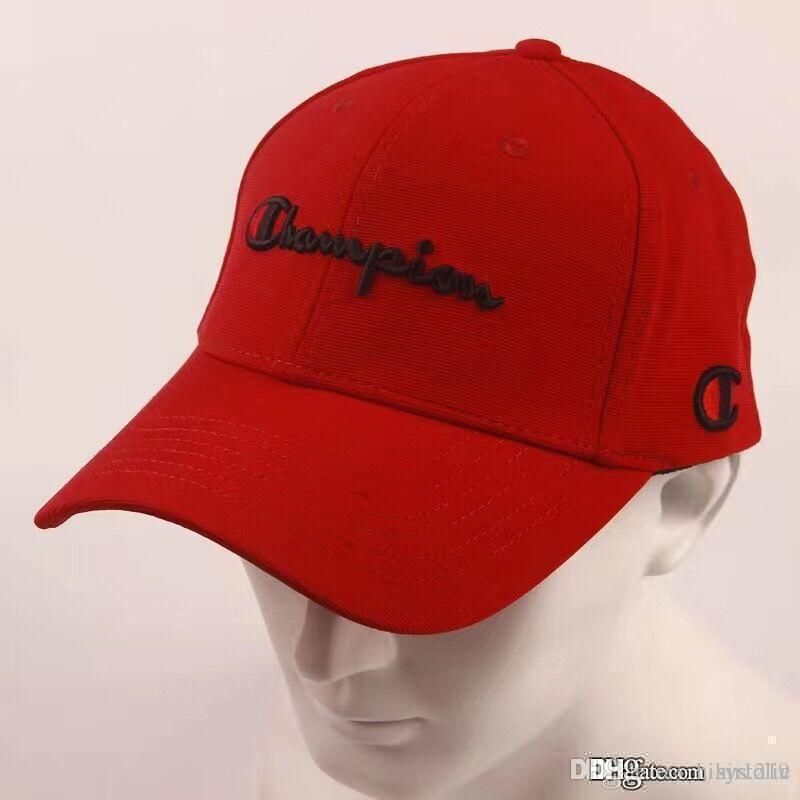 red champion dad hat