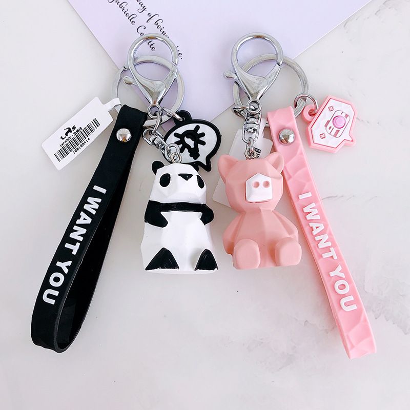 Dinosaur character keyring bag charm 4 designs