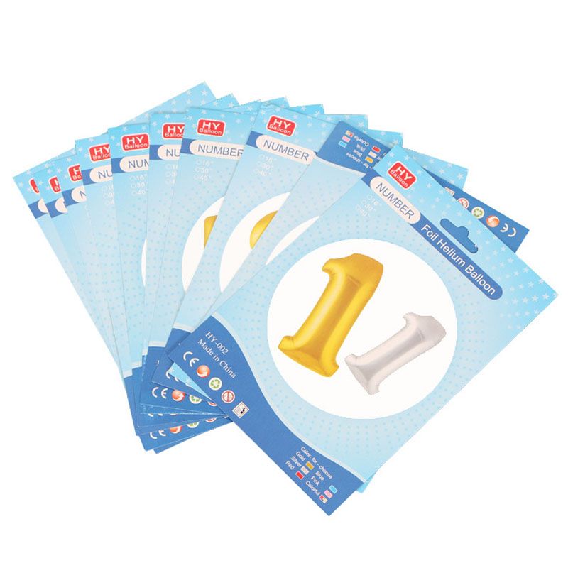 individual number balloons