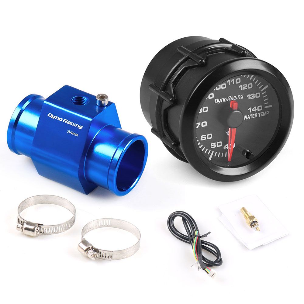 Kit misuratore di temperatura dellacqua universale 12 V Keenso 20-120 ℃ Misuratore di temperatura termometro acqua digitale LED blu 60mm per Auto Car Racer Truck 