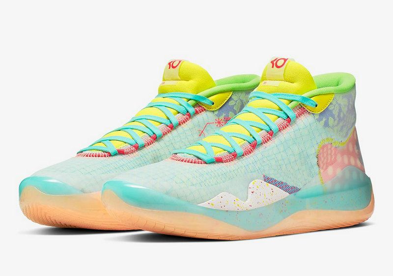 KD 12 Début Chaussures EYBL Peach Jam 