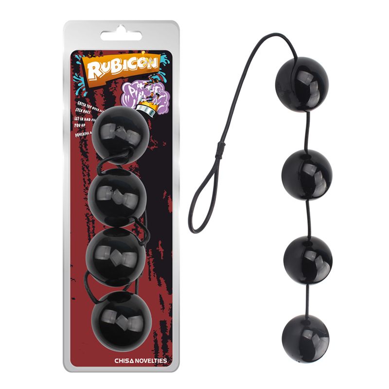 Black anal beads