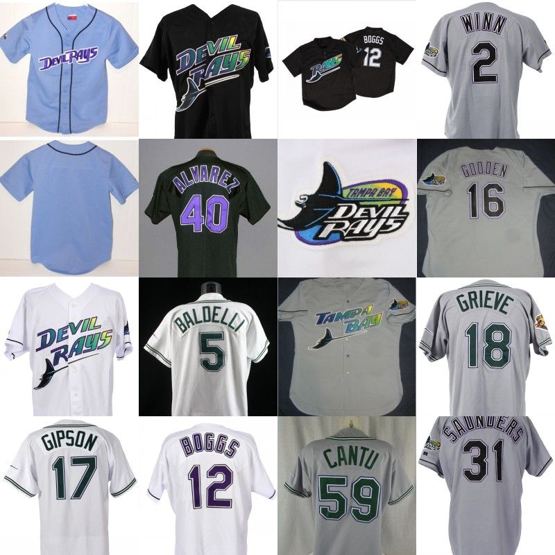 black devil rays jersey