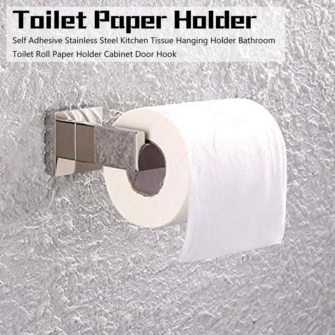2019 Stainless Steel Self Adhesive Kitchen Tissue Hanging Holder