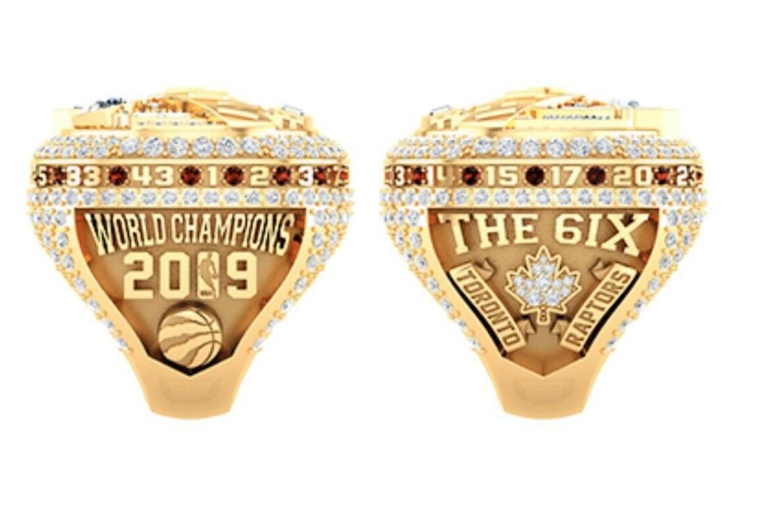 2019 Toronto Raptors Rings Alloy Cubic Zirconia Championship Replica Ring for Fans Collection