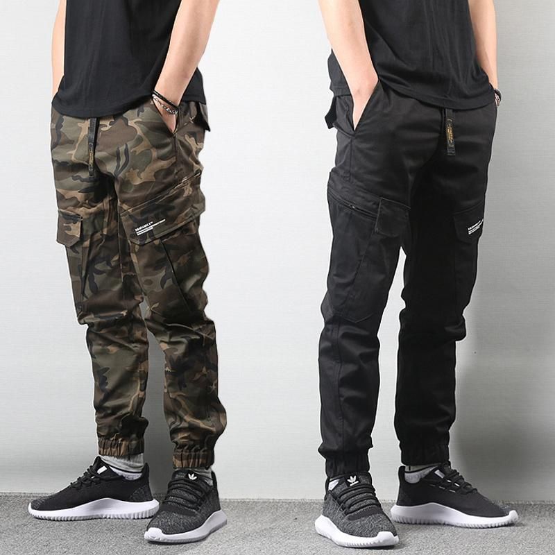 Pantalones De Estilo Japonés Jeans Moda Hombres Bolsillo Cargo Hombre De  Camuflaje Militar Estadounidense Pantalones Streetwear Del Basculador De  Los Pantalones De Los Hombres T200410 De 44,51 € | DHgate