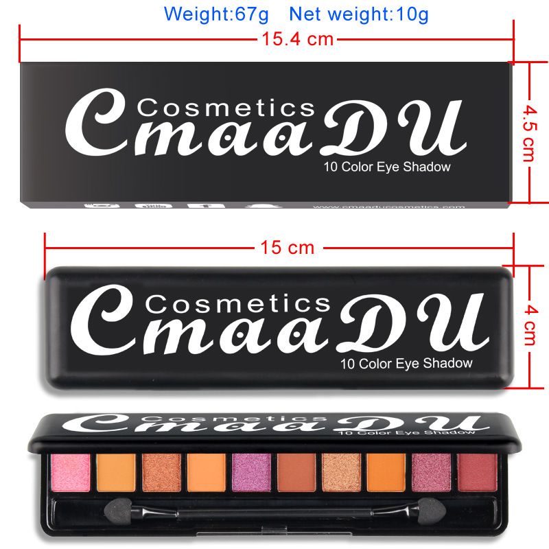 Download Cmaadu Professional Eye Shadows Makeup Pigment Cosmetics Shimmer Matte Eyeshadow Palette Women ...