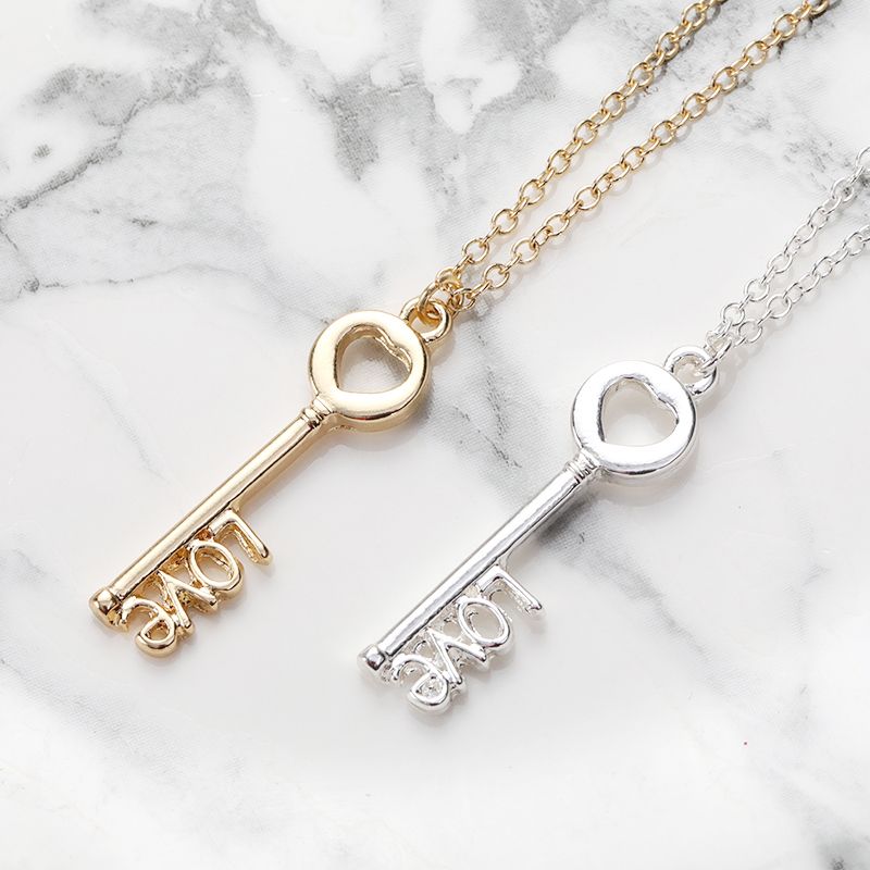 Wholesale Love Is The Key Pendant Charm Necklace Door Key Unlocking House Key Jewelry Necklace Gift For Friends From Ssteel 27 01 Dhgate Com