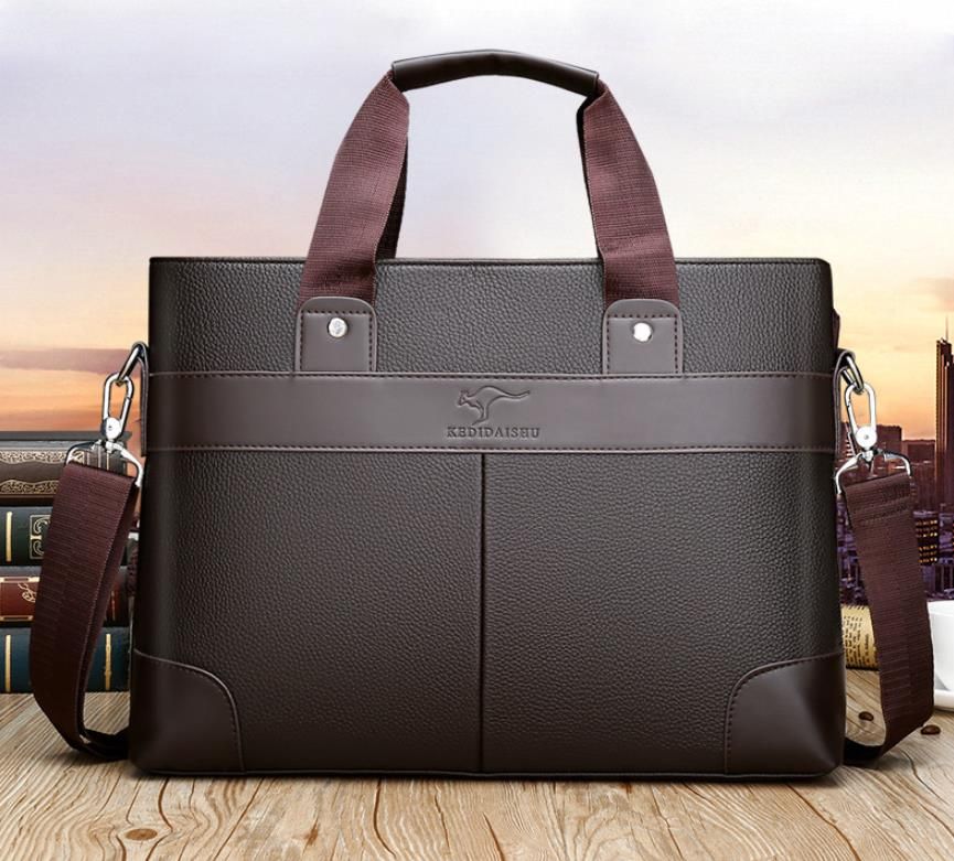 mens leather business satchel