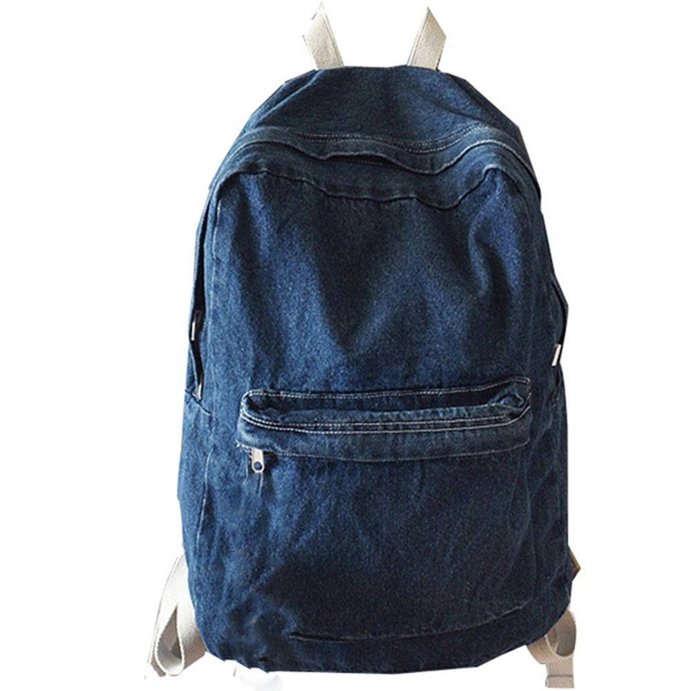 Mochilas de lona las mujeres de mezclilla de lujo mochilas escolares para niña retro mochilas