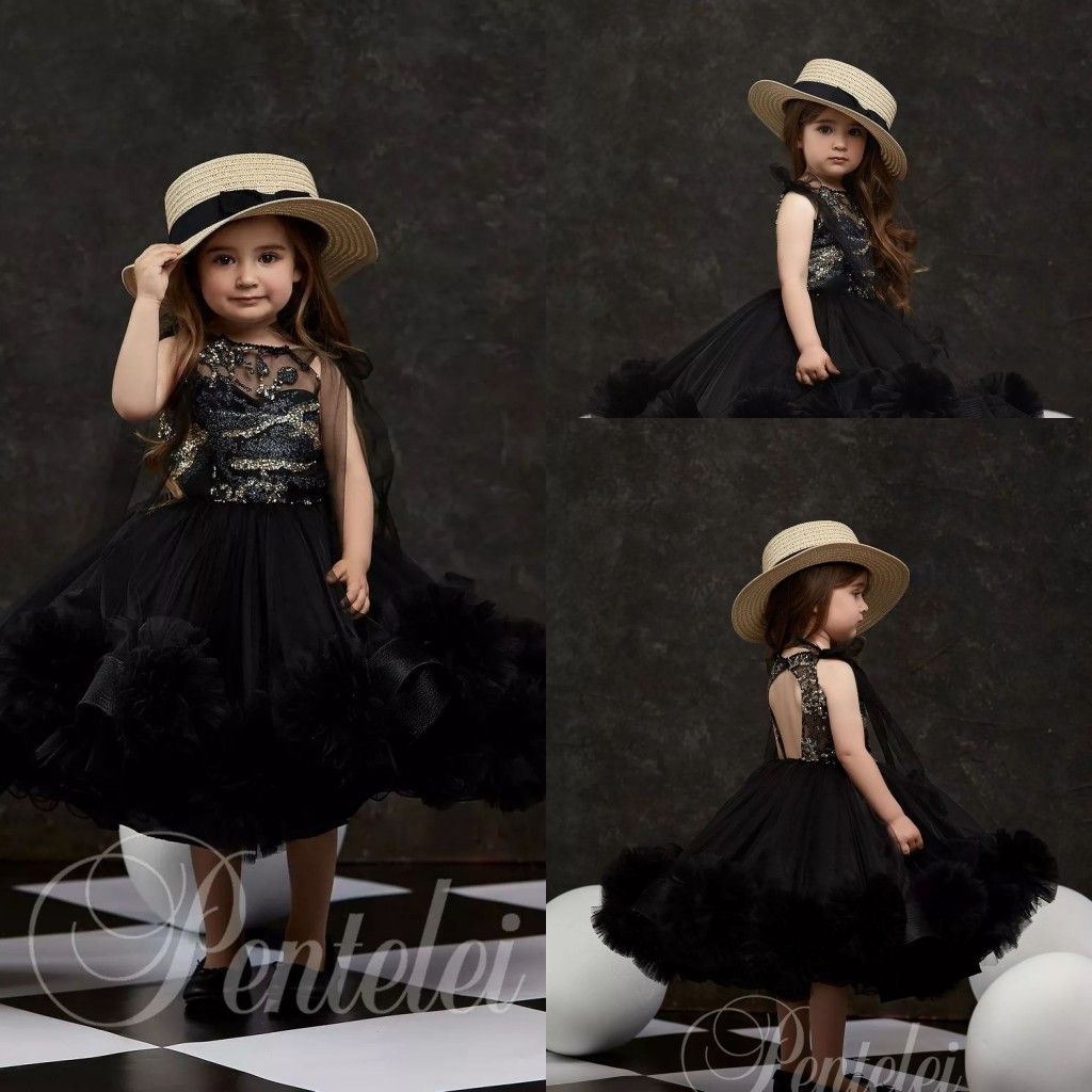 girls black frock