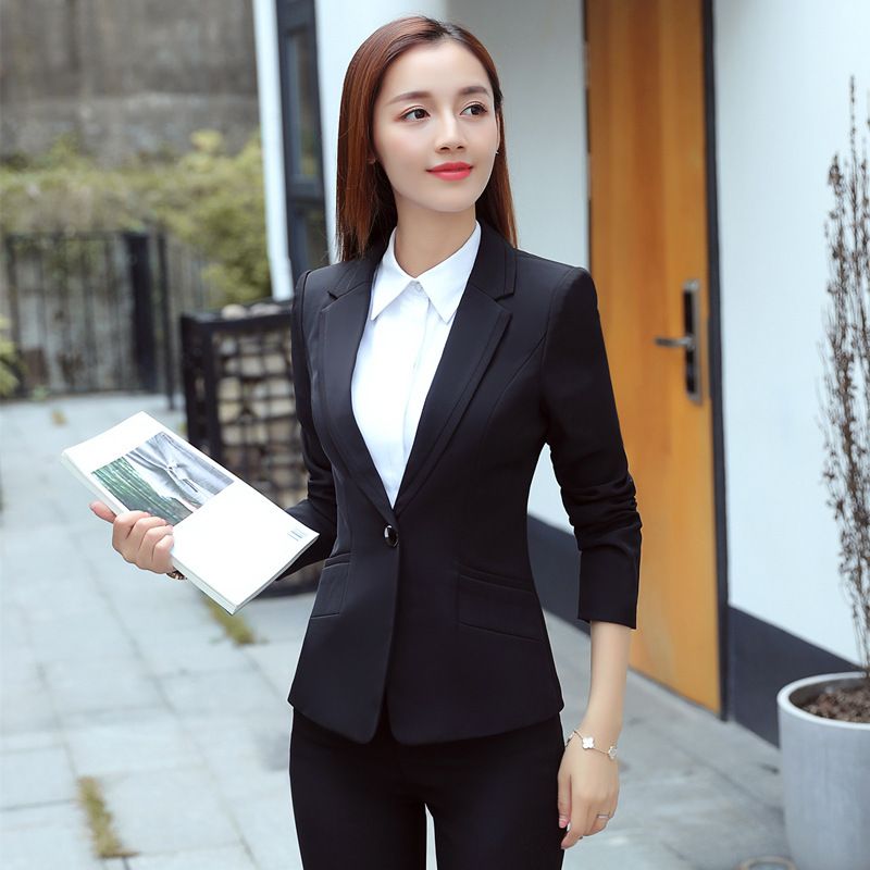 Customized Solid Color Womens Suit Two Piece Suit Jacket + Pants Womens ...