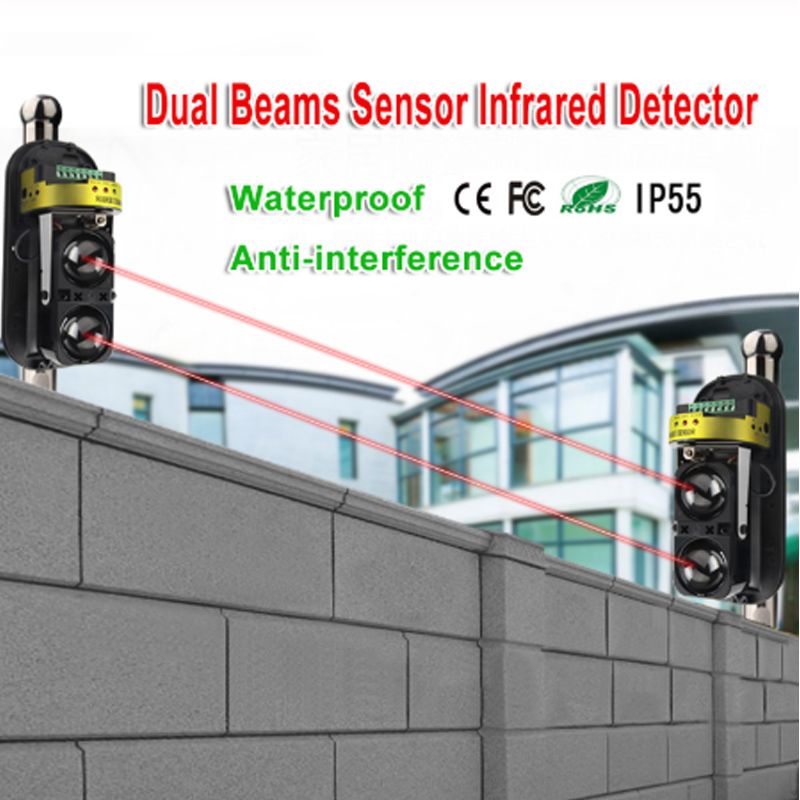 thumbnail image 2 of UHPPOTE Digital 4 Beams IR Infrared Barrier Detector Sensor For Home... 2 of 10