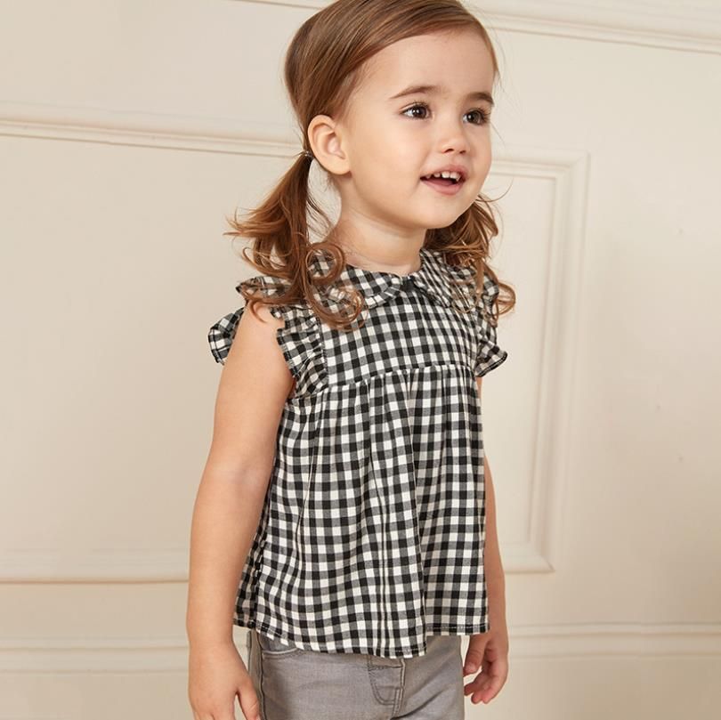 baby girl checked shirt