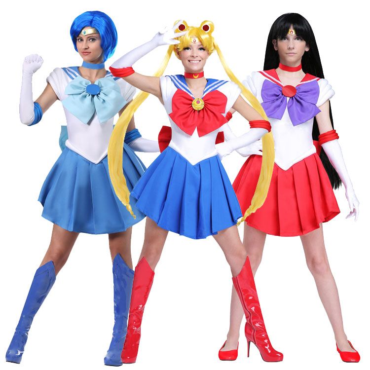 Irek New Party Halloween Costume Japanese Anime Sailor Moon Hare Huo Ye Li Shui Lili Cosplay Costume Group Halloween Costumes Adults Cool Party Costumes From Chikui 71 58 Dhgate Com