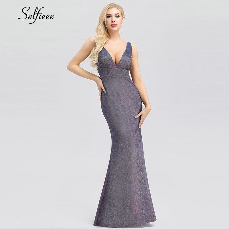 periwinkle mermaid prom dress