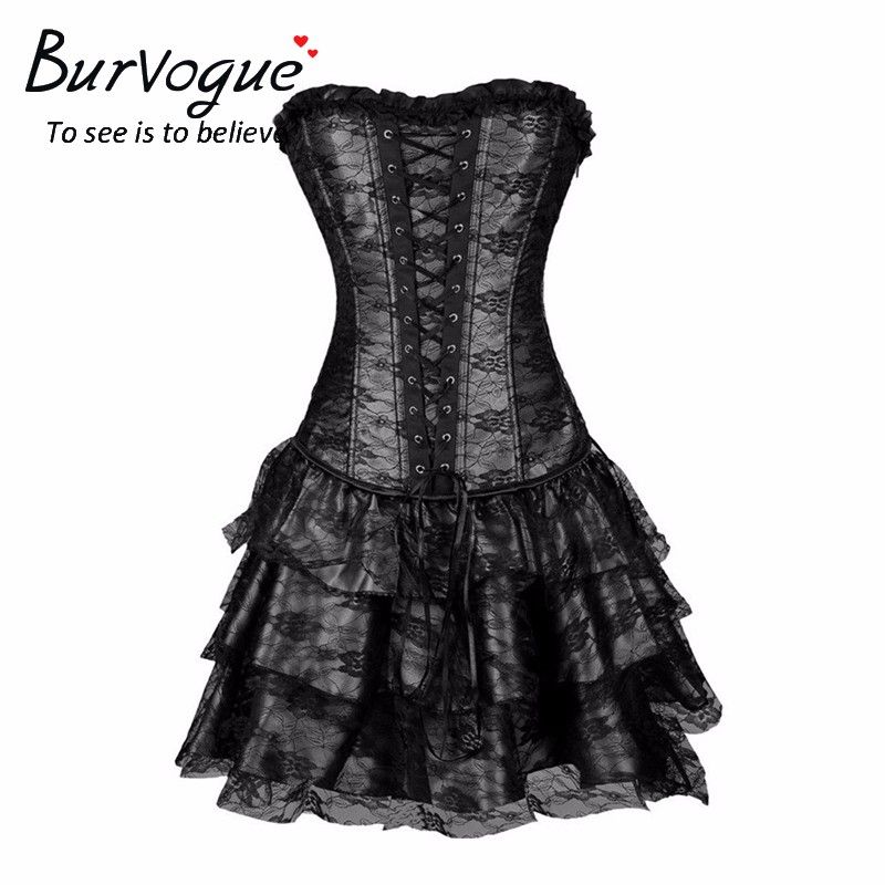 plus size steampunk corset dress