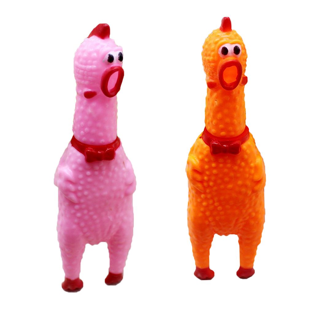 chicken squeaky dog toy