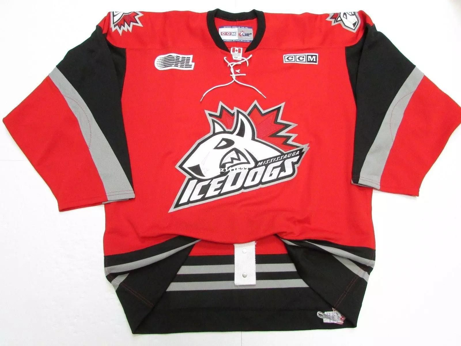 MISSISSAUGA ICEDOGS OHL AUTHENTIC RED 