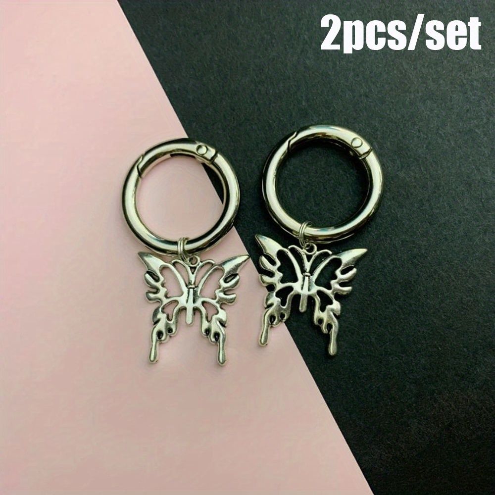 Shoe Parts Accessories Gothic Style Zinc Alloy Butterfly Charms