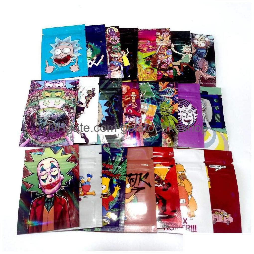 Packing Bags 1g Mylar Smell Proof Of Packaging Bag Dry Herb Flower Lavacakeshop Mix Cartoon Laser Candy Selfsealing jllCzV