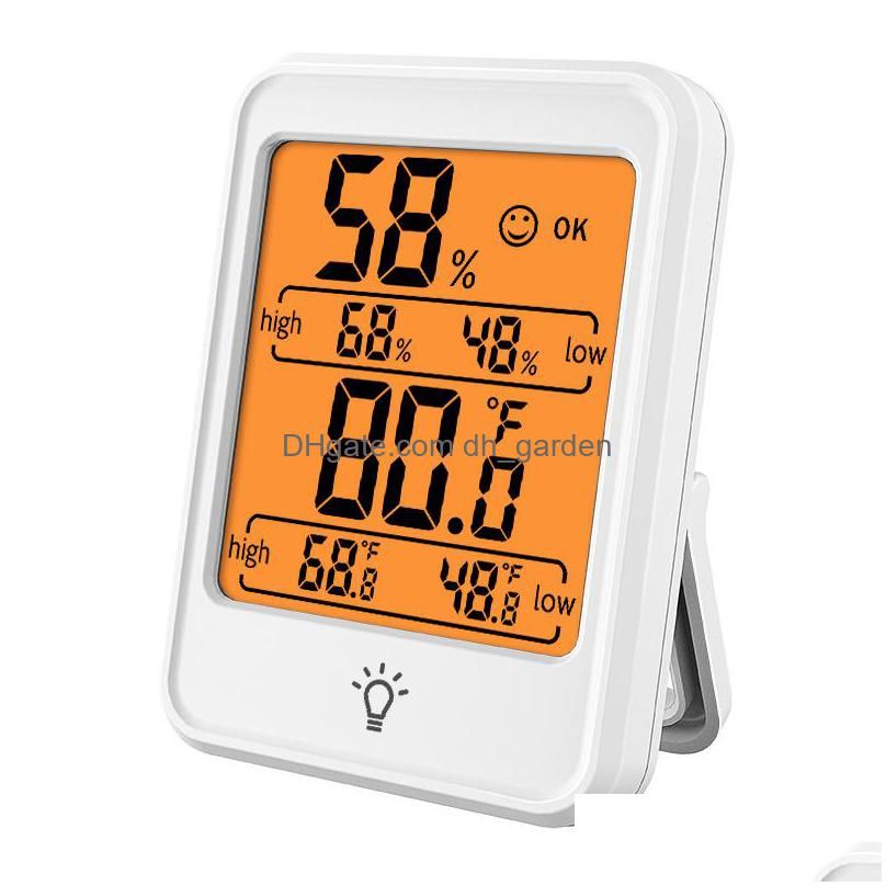Dhgarden Digital Indoor Thermometer Hygrometer With Night Light