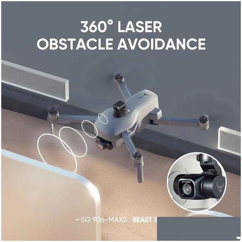sg906 max2 max1 drones with 4k camera for adults gps fpv drone dron long flight time follow me drone 3 axis gimbal laser obstacle avoidance brushless motor cool