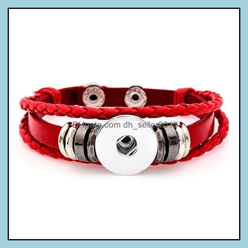 Leather snap on sale bracelets wholesale