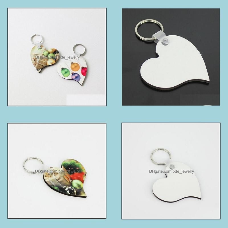 Drop Shape MDF Keychain Sublimation Blanks Keychain - China