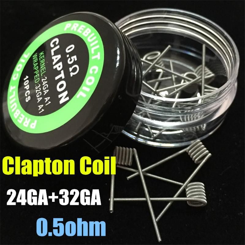 New Hot Flat Twisted Fused Clapton Coils Hive Premade Wrap Wires Alien Mix Twisted Quad Tiger Heating Resistance Wire Vape RDA 