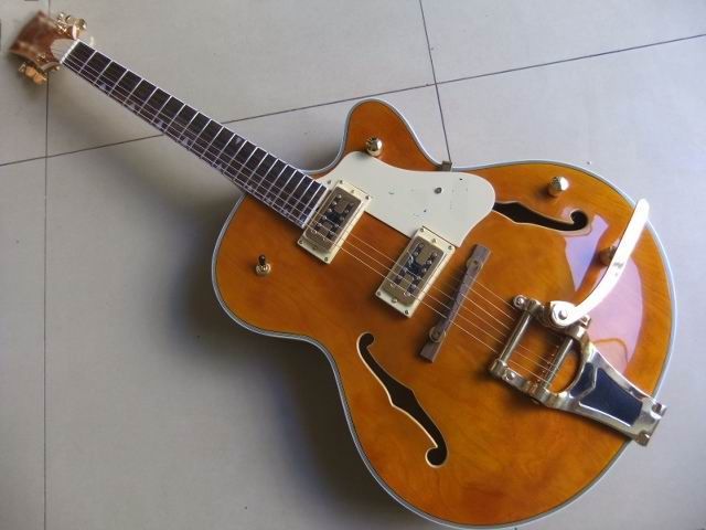 New Arrival Hollow Semi 6120 Electric Guitar Gold Hardware