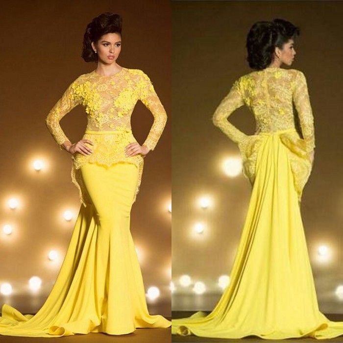 peplum gown dress