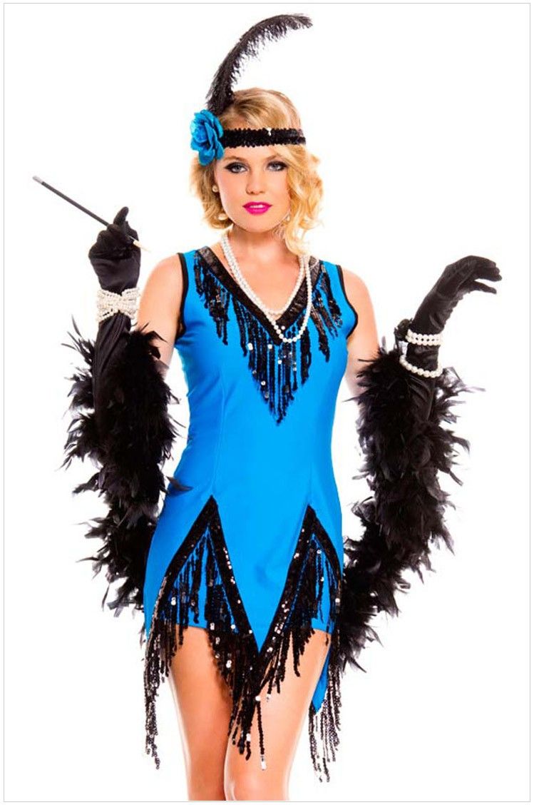 2015 plus size christmas halloween costumes for women clothing uniform for women halloween party cosplay blue costumes blue sequin tassel - Blue Halloween Dress 2015 plus size christmas halloween costumes for women clothing uniform for women halloween party cosplay blue costumes blue sequin tassel - Blue Halloween Dress