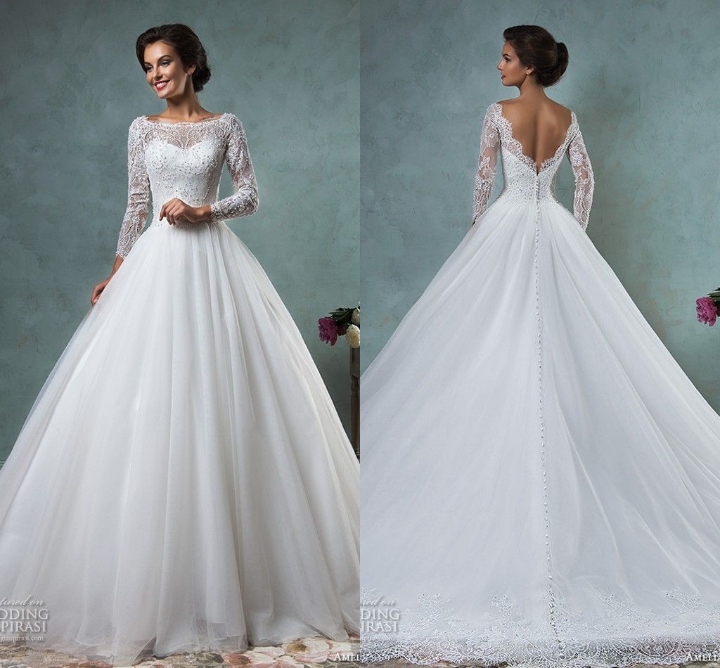 Discount Amelia Sposa 2016 Vintage Lace Country Wedding Dresses Long ...