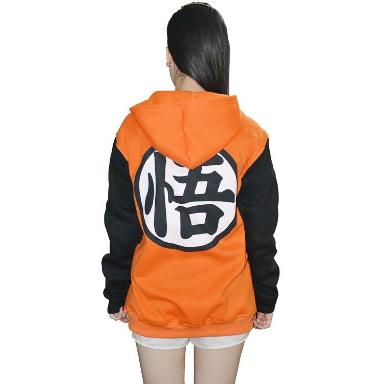 goku moletom com capuz orange