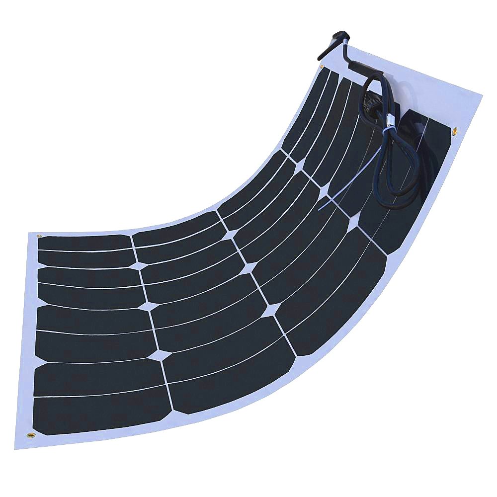 50w Flexible Solar Panel For Boat Marine Camper Monocrystalline Silicon
